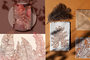 Tropical abstract leaves, a Decorative Illustration by Jeanna Draw (Thumbnail 11 of 15)