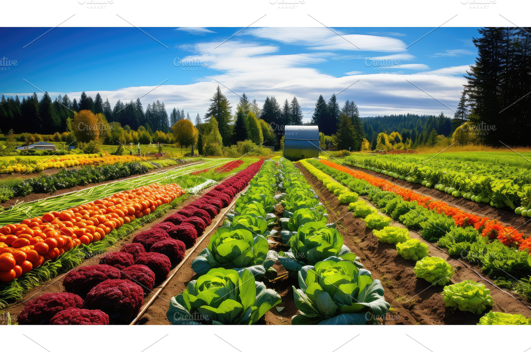 market vegetable farm ai generated, a Nature Photo by pikepicture