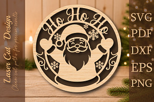Ho Ho Ho Christmas Santa SVG, a Work Illustration by Digital Artistic99