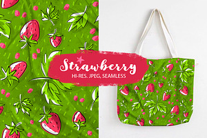 Strawberry seamless pattern