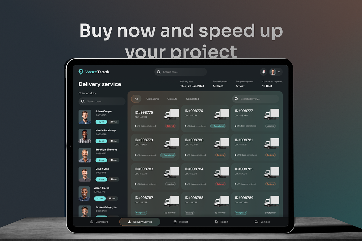 WareTrack - SAAS Warehouse UI Kit, an UI Kit Template by Agensip Design Agency (Photo 9 of 9)