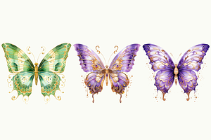 Royal Butterfly Clipart