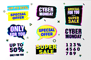 Set for Cyber Monday, a Background Graphic by Uniyok (Thumbnail 2 of 5)