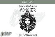 Medusa Drawing witchy vibe saying, an Object Illustration by Willow Paige Farms (Thumbnail 1 of 5)
