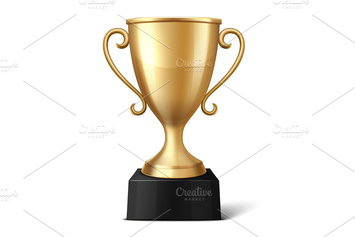 3D Trophy Cup Set, a Graphic by Gomolach (Photo 3 of 3)