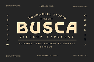 Busca | Handdrawn Typeface