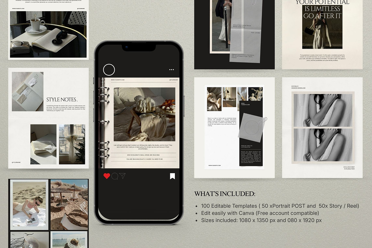 Quiet Luxury Canva Brand Kit, a Social Media Template by Pani Temp. (Photo 12 of 13)