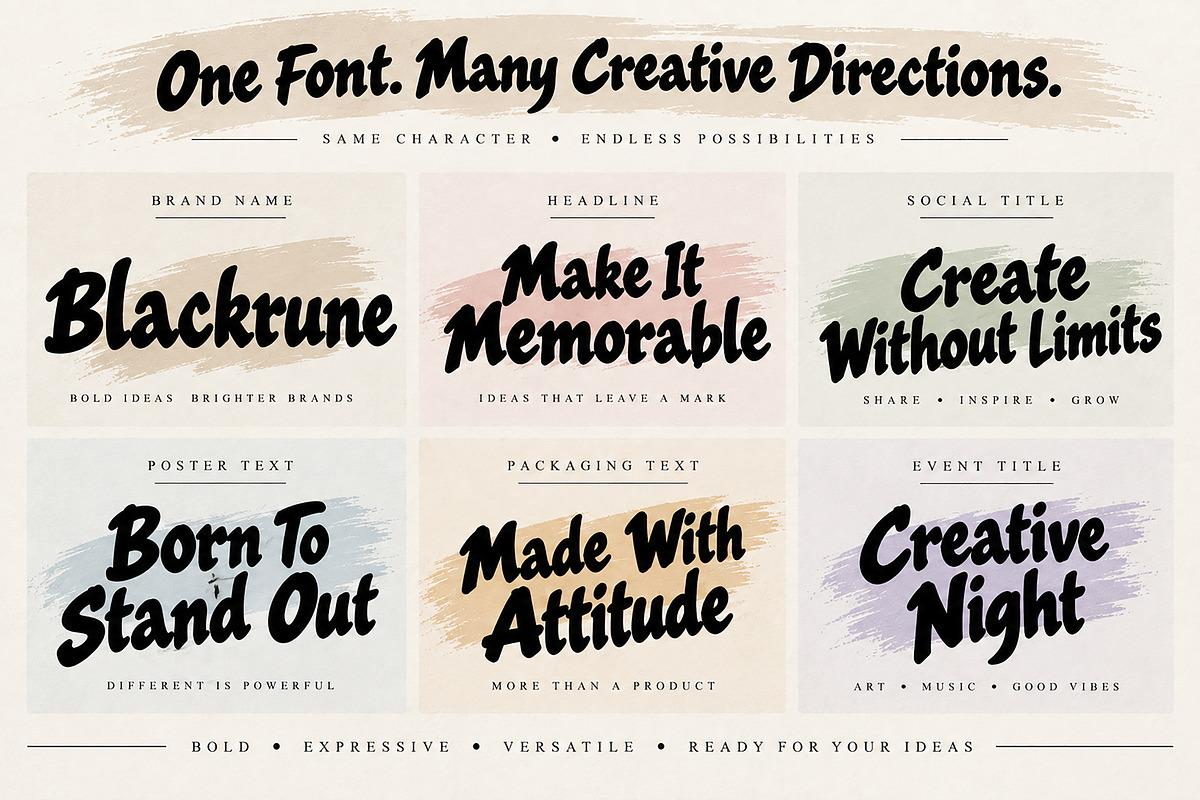 Blackrune Family, a Script Font by Wow Magic (Photo 4 of 4)