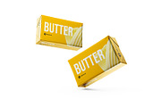 Flying Metallic Butter 200g mockup, a Mockup by easymock (Thumbnail 6 of 6)