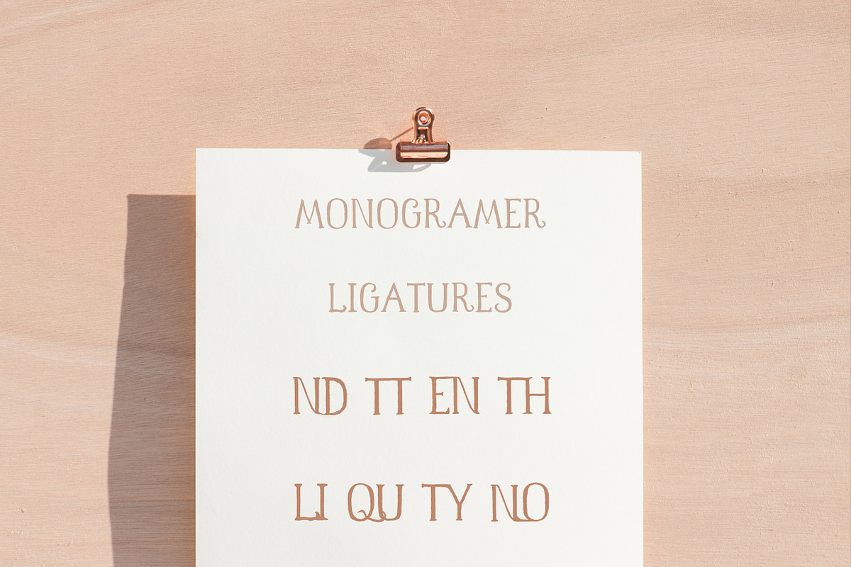 Monogramer. Hand-Drawn Serif Font, a Serif Font by LABFcreations (Photo 11 of 13)