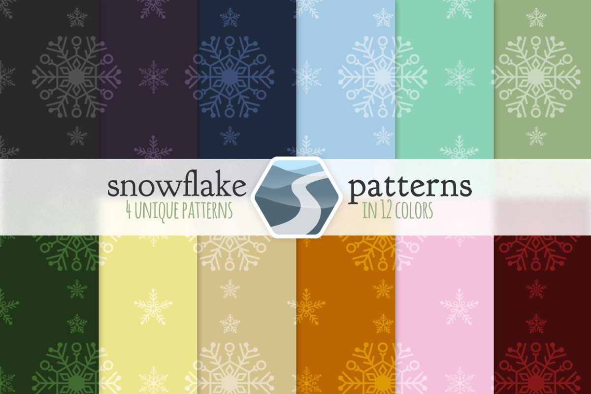 48 Snowflake Patterns, a Pattern Graphic by Saunter Studios (Photo 2 of 4)
