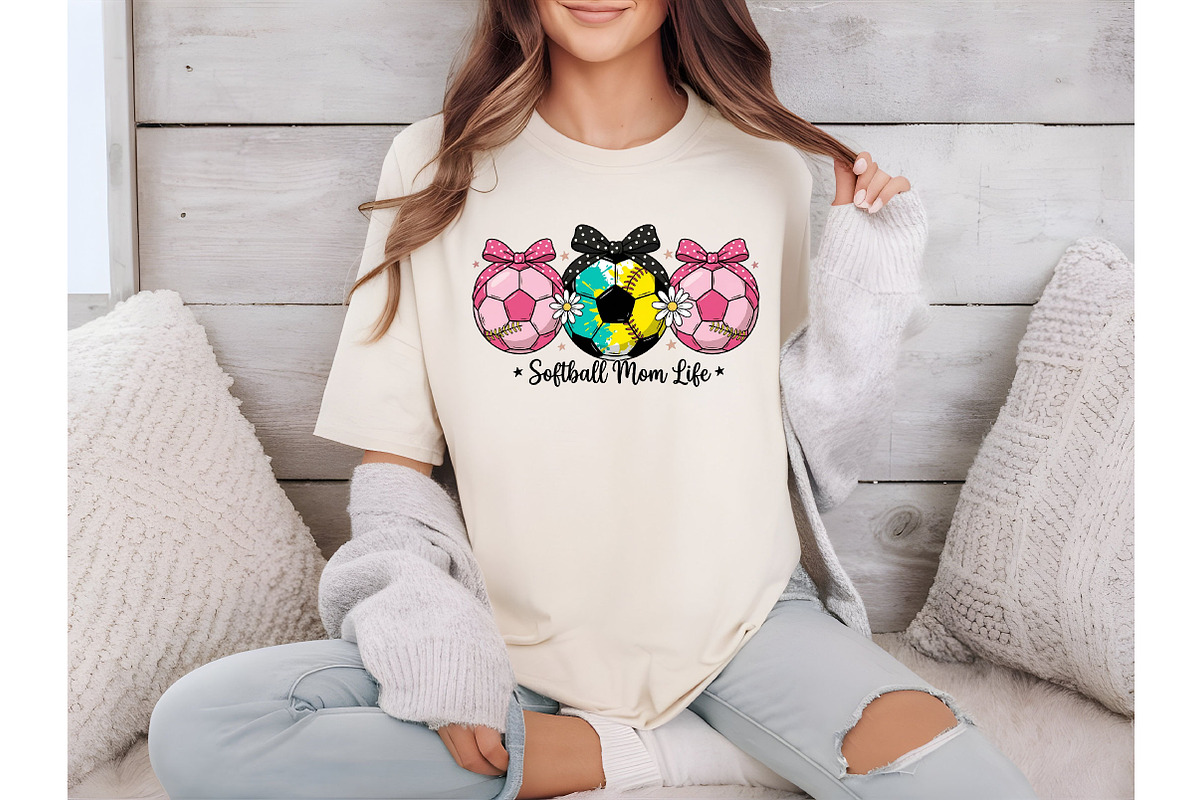 Softball Mom Life PNG, Coquette Mama, an Illustration by Designking (Photo 4 of 6)