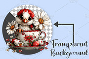 Whimsical Easter Animals Clipart PNG, an Illustration by Canvas Craft (Thumbnail 2 of 7)