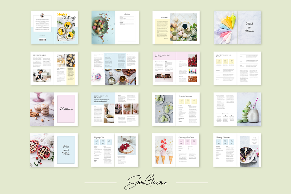 Modern Baking Recipe Book, a Magazine Template by SonaGeciova (Photo 18 of 18)