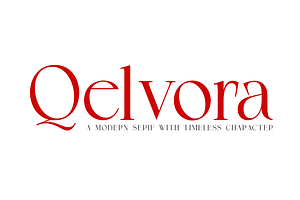 Qelvora Serif Font Family