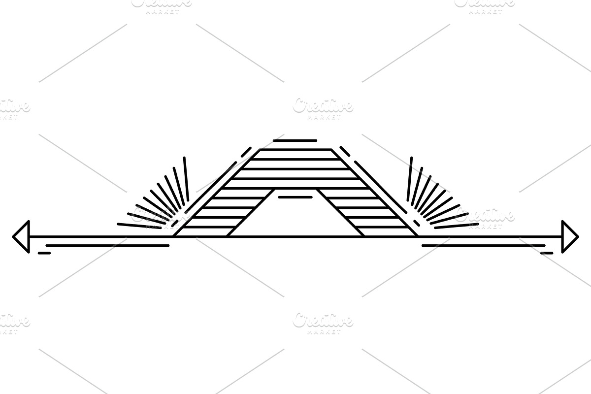 Line geometric element., a Decorative Illustration by incomible