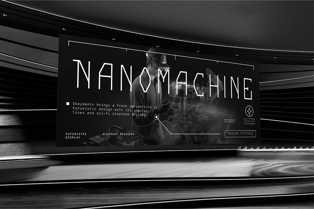 VB Skyfulz - Futuristic Display Font, a Serif Font by VALIANTBROTHA (Photo 8 of 11)