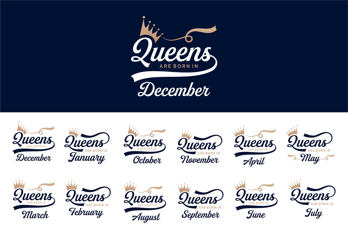 various months are born in design, a Branding & Logo Template by BARONSTD (Photo 1 of 4)
