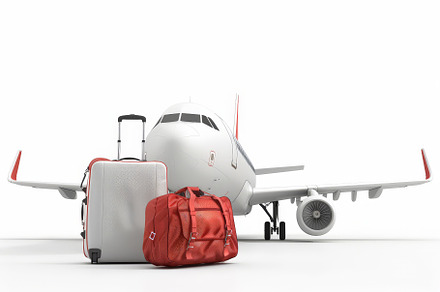 Plane was parked in front luggage ba, a Background Photo by Pixeness