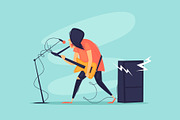 Rock band., an Illustration by Podis (Thumbnail 4 of 4)