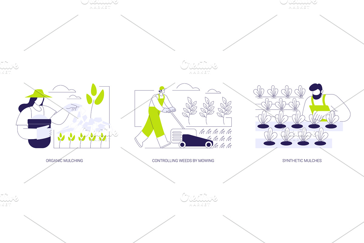 Weed management isolated cartoon, an Illustration by Visual Generation