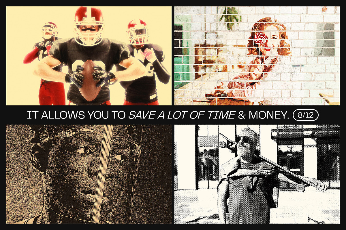 12 Photo Effect Templates, a Layer Style Add-On by iDoodle Studio (Photo 5 of 6)