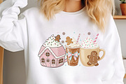 Pink Gingerbread Coffee Christmas, an Illustration by SinaCreation (Thumbnail 2 of 7)