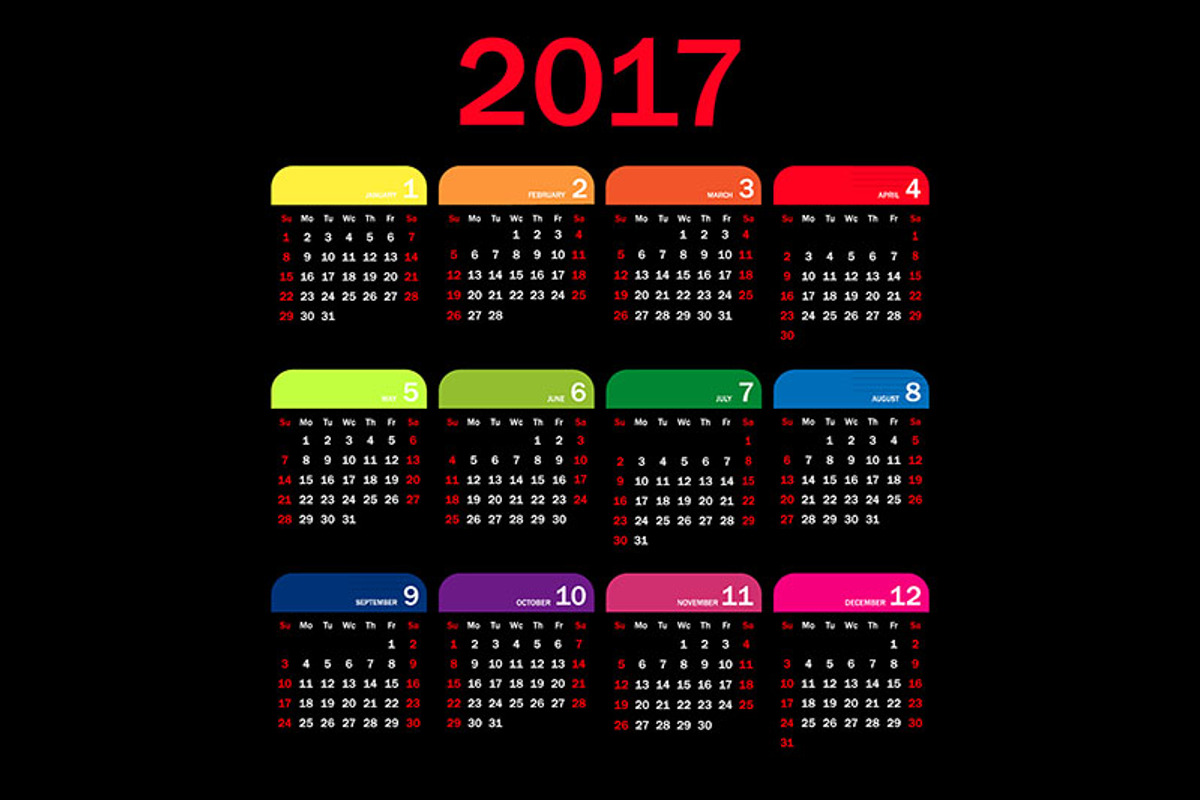 2017 Calendar Templates