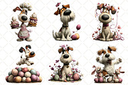 Whimsical Easter Dog Clipart, an Illustration by Black Bird Studio (Thumbnail 4 of 6)