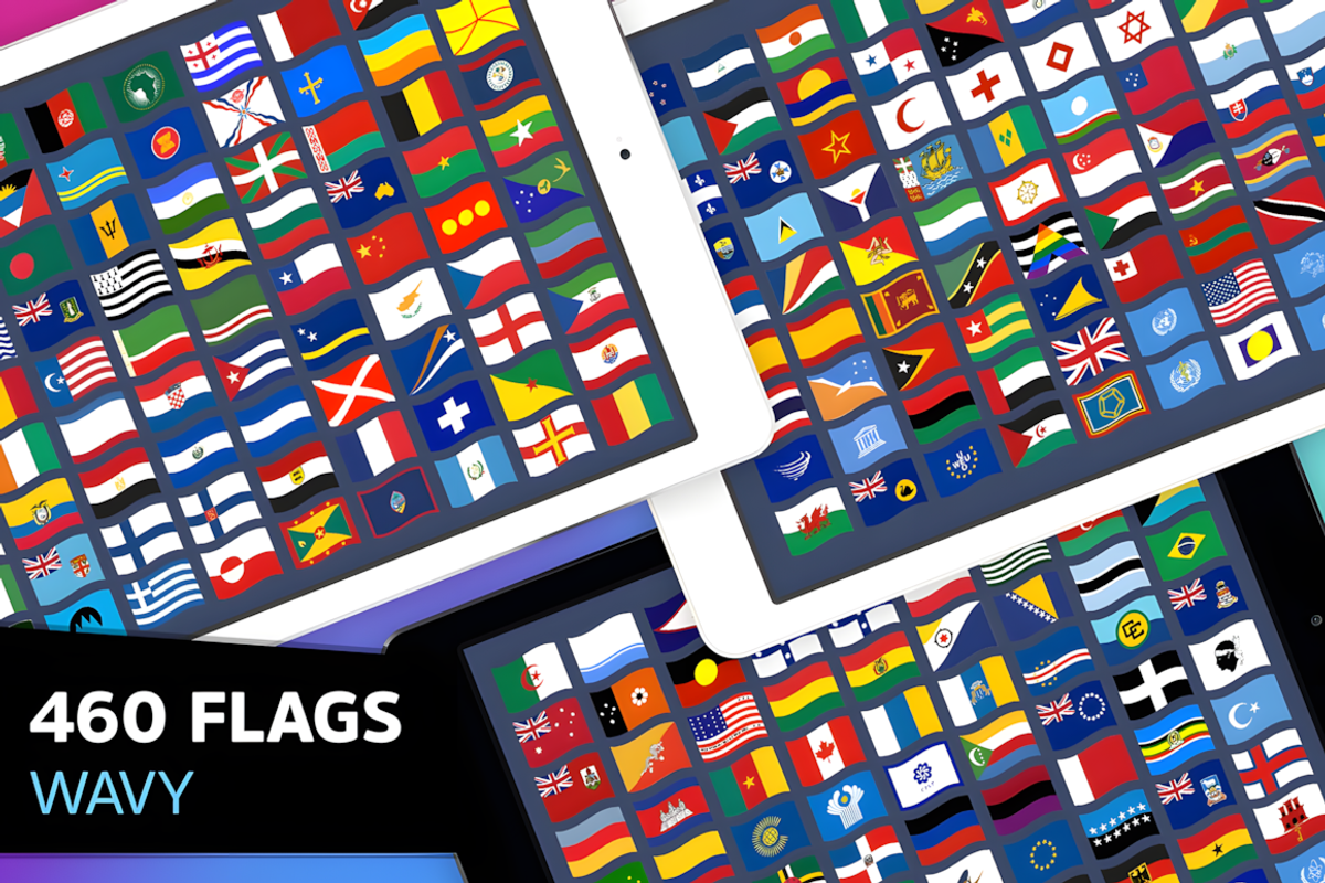 Wavy Flags (460), a Solid Icon by alpercakici (Photo 1 of 7)