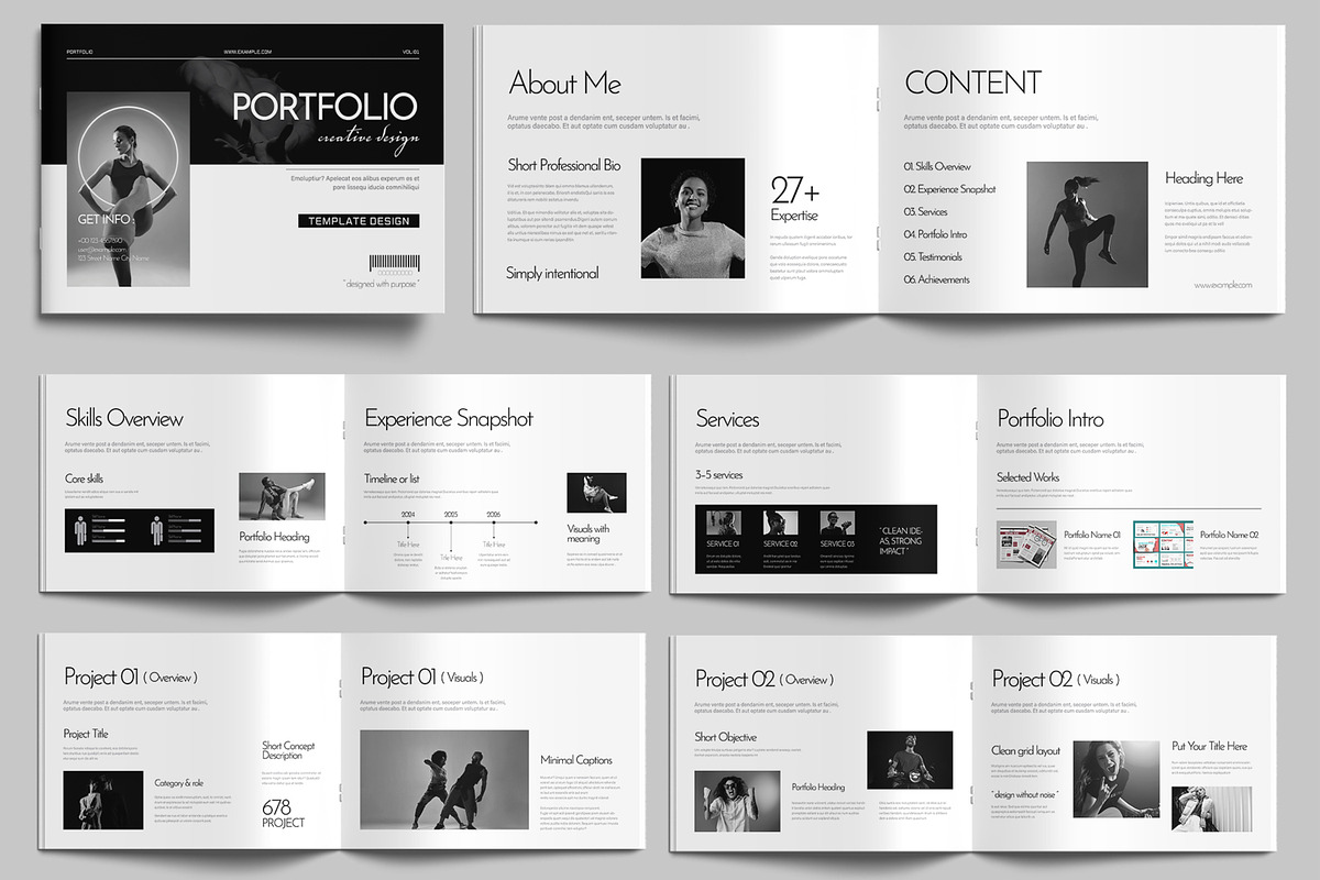 Minimal Creative Portfolio Template, a Brochure Template by MightyDesign (Photo 1 of 7)