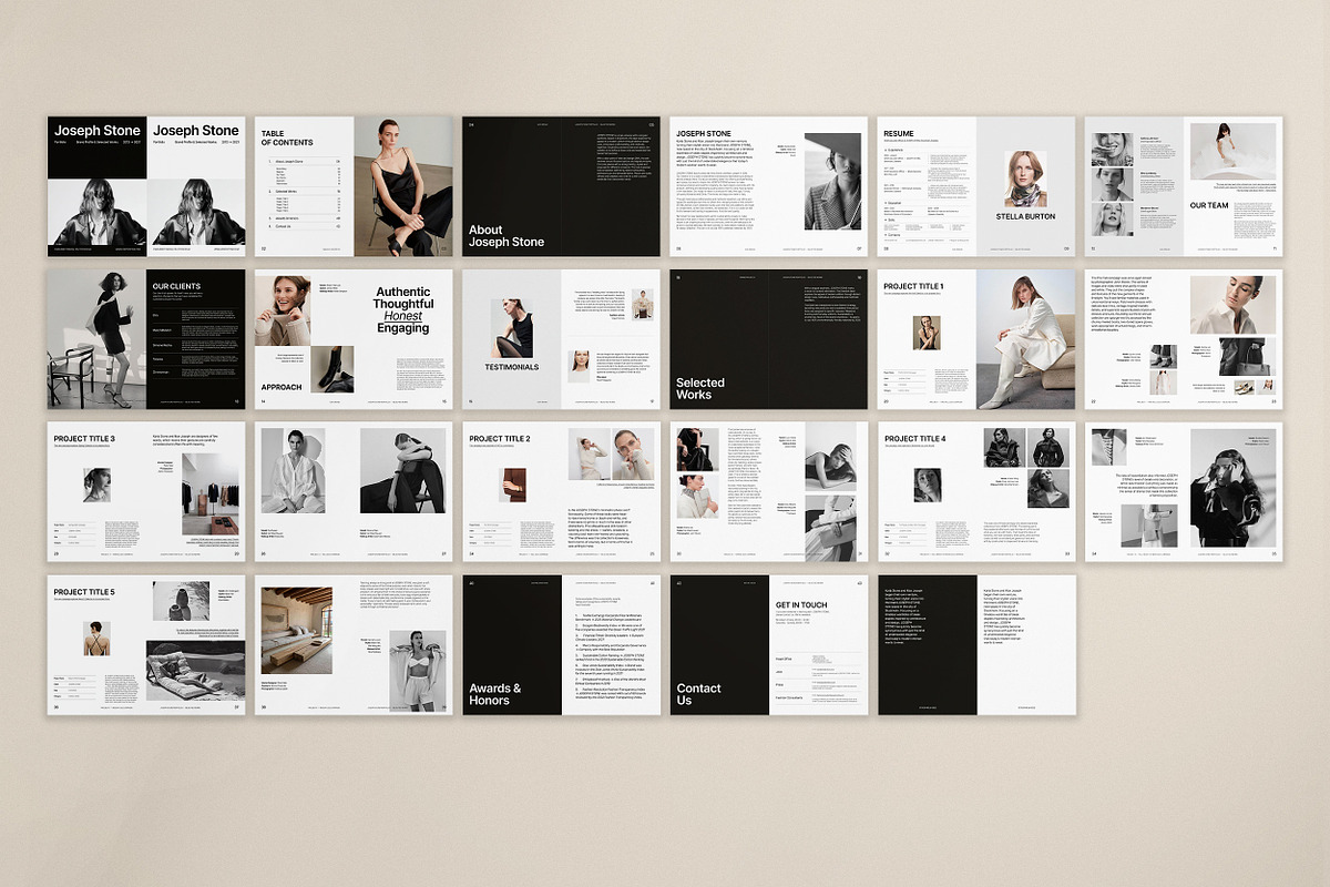 JOSEPH STONE / Portfolio & Resume, a Brochure Template by Studio Dara (Photo 14 of 14)
