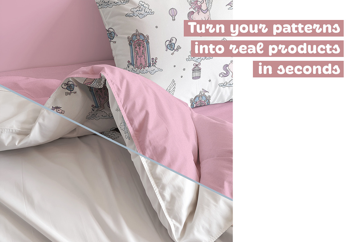 Realistic Cotton Bedding Mockup 2, a Household Mockup by Brzozowska (Photo 2 of 4)