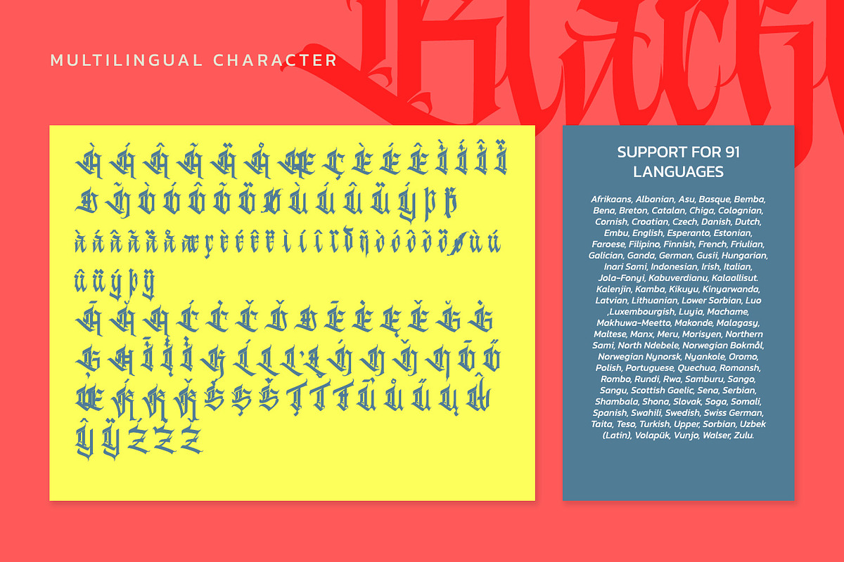 Kalecius, a Blackletter Font by Vintage Division (Photo 10 of 10)