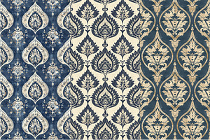 12 Teardrop Ottoman Seamless Pattern