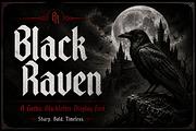 Black Raven, a Blackletter Font by Wow Magic (Thumbnail 2 of 4)