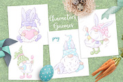 Gnome Easter Digital Clipart., a Decorative Illustration by Yuliya Art (Thumbnail 2 of 9)