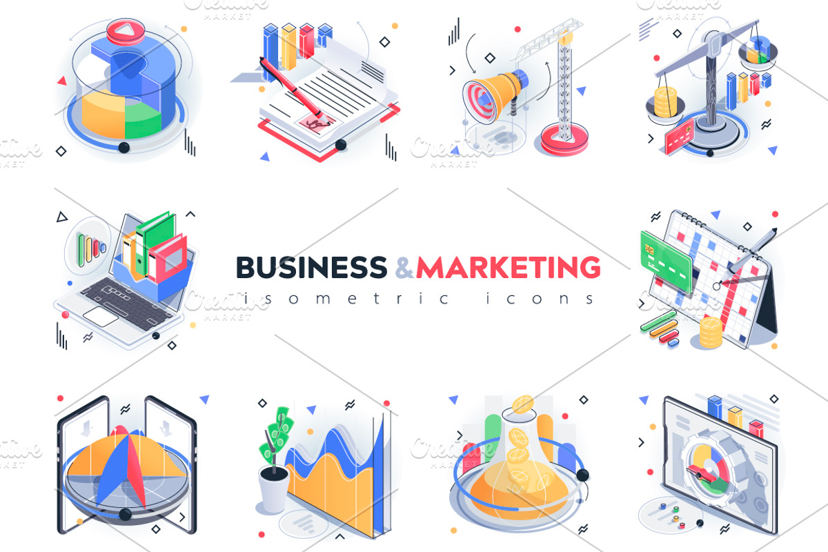 Conceptual Isometric Icons, a Solid Icon by alexdndz (Photo 2 of 11)