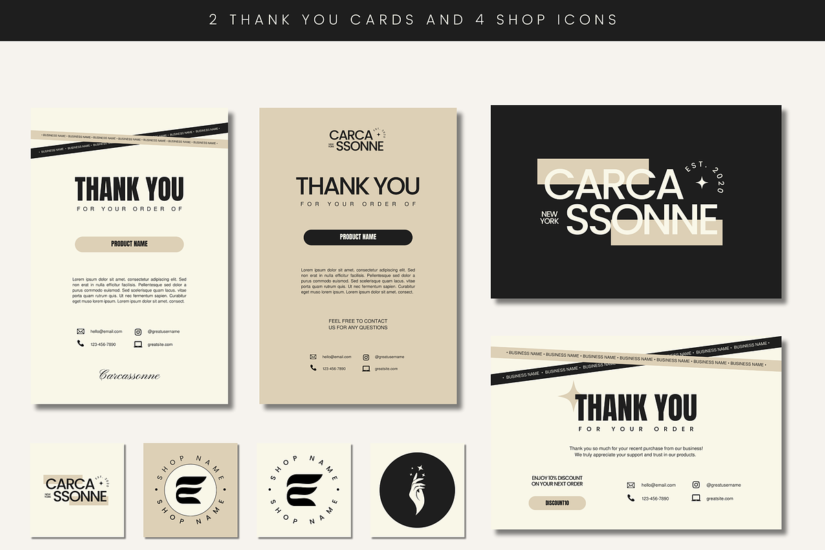 Etsy Shop Kit Branding Templates, a Branding & Logo Template by ...