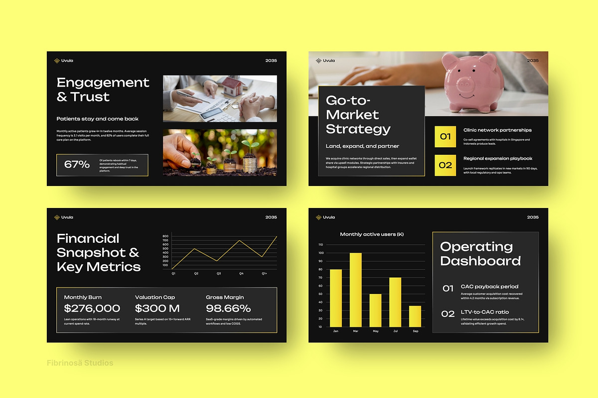 Healthcare Tech & Startup Pitch Deck, a Presentation Template by FIBRINOSÄ (Photo 5 of 7)