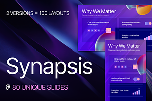 Synapsis SaaS Pitch Deck for Figma