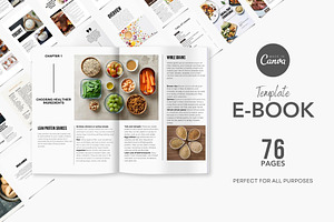Canva Healthy Cookie E-Book Template, a Templates & Theme by Raytas Studio