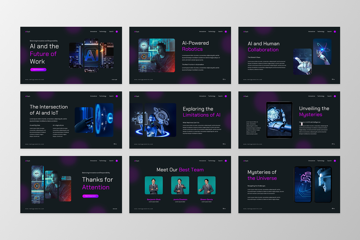 AITech - Artificial Intelligence, a Presentation Template by GraphauseProject (Photo 3 of 6)