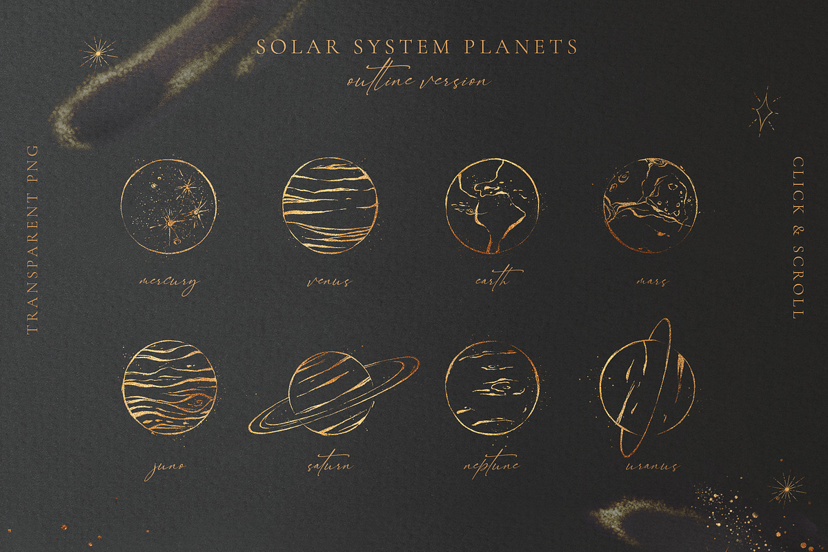Universe Secrets Illustration Bundle, an Illustration by CarmineType (Photo 3 of 17)