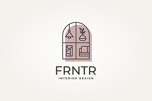 furniture interior design icon logo, a Branding & Logo Template by Blazybone