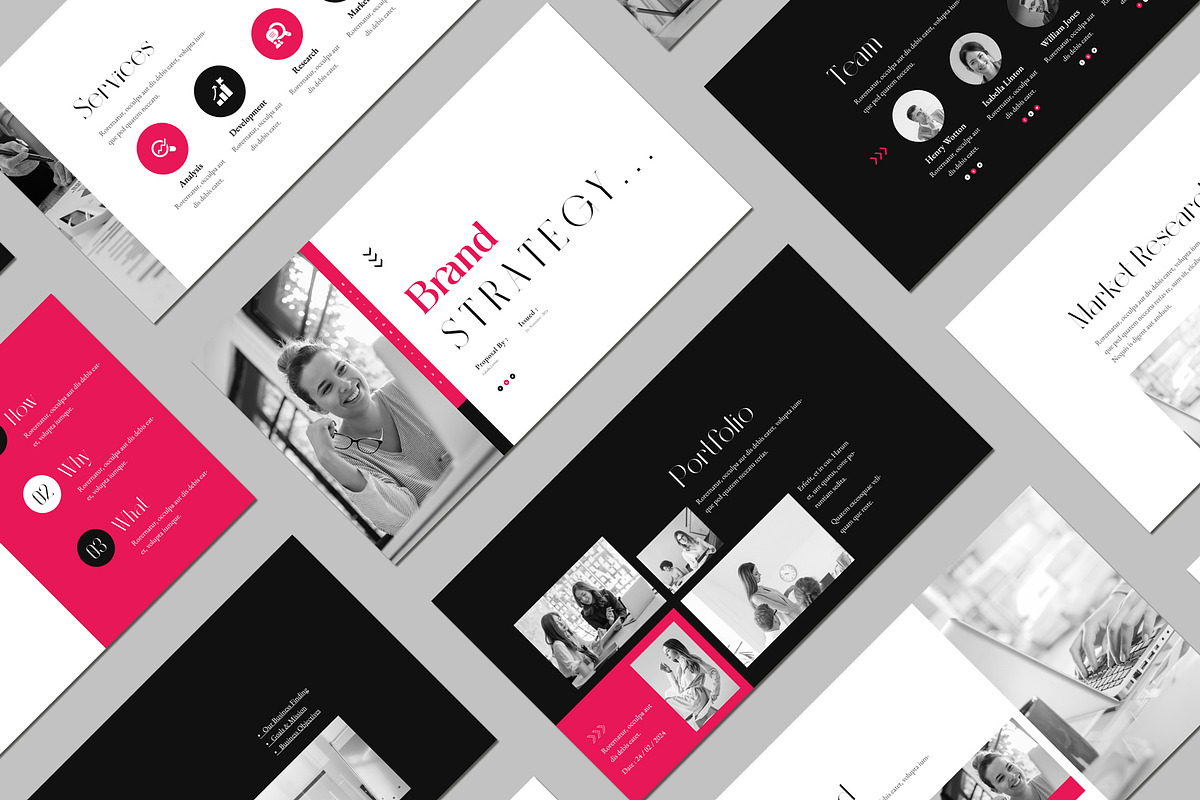 Brand Strategy Presentation Template, a Presentation Template by White Graphic (Photo 7 of 8)
