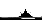 sunset horizon wall art design, an Illustration by Amazin_art (Thumbnail 15 of 31)