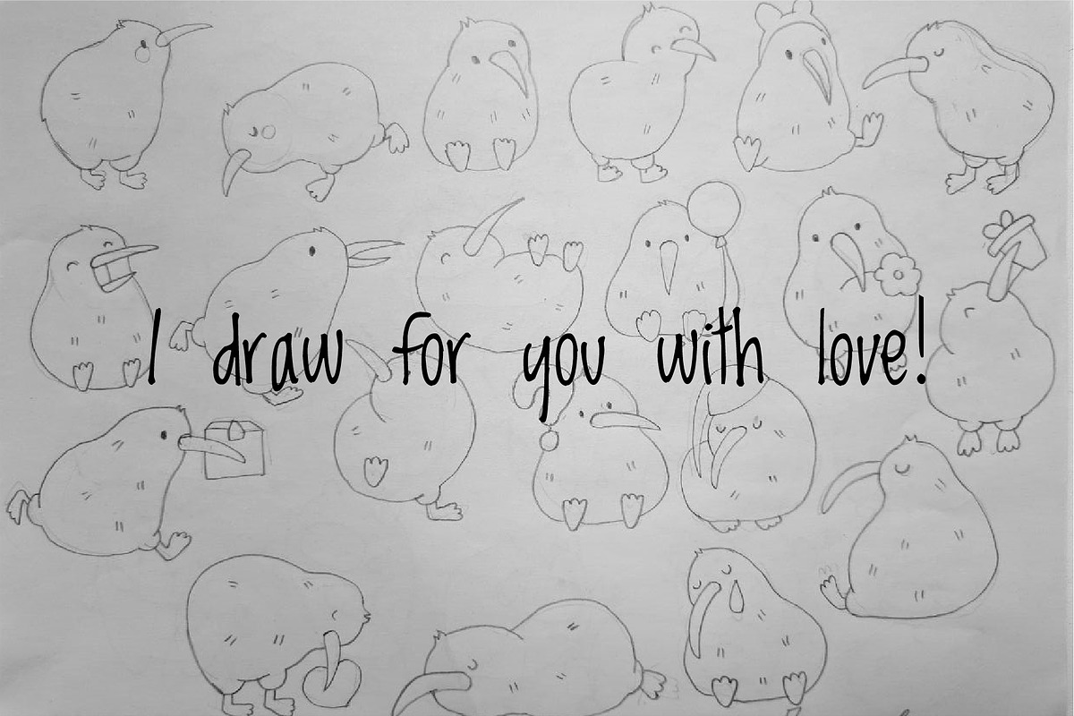 Cute Kawaii Kiwi Bird Character, an Animal Illustration by Palau (Photo 9 of 12)