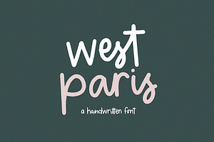 West Paris Handwritten Font