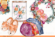Cosy Fall Autumn Clipart, an Illustration by Libby Wishes (Thumbnail 4 of 8)